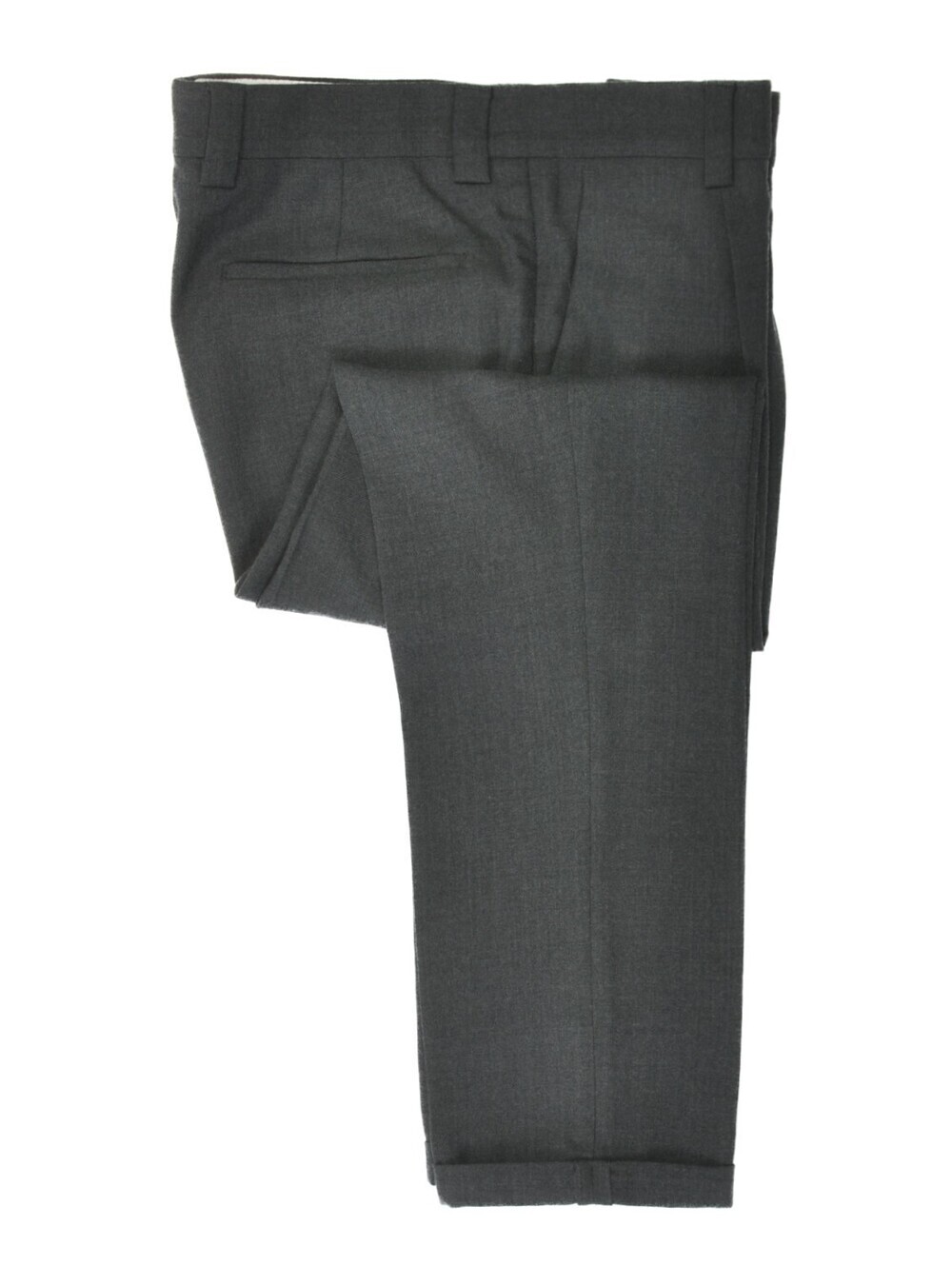 Brunello Cucinelli Grey Leisure Fit Cropped Trousers 34 37359